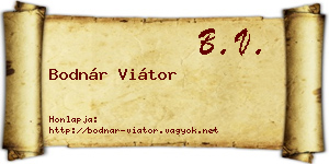 Bodnár Viátor névjegykártya